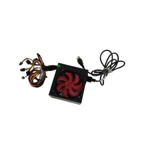 PC Power Supply 650W ATX with Red Fan